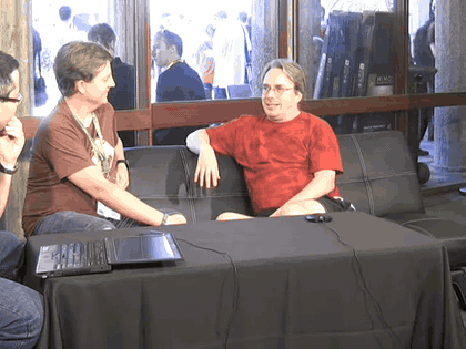 Linus Torvalds on LCA TV, short clip